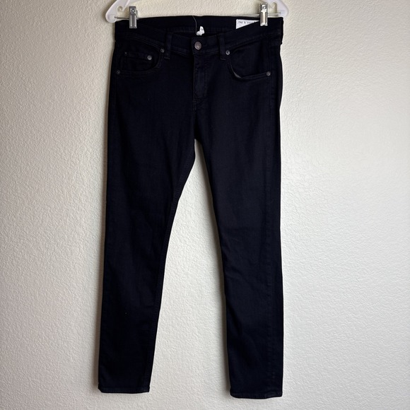 Rag & Bone Women's Jeans Black Size 29 Denim Capri Stretch - Picture 1 of 5